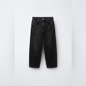 NWT NEW Zara Black Mom Fit Jeans High Rise Slim Ankle Size 4